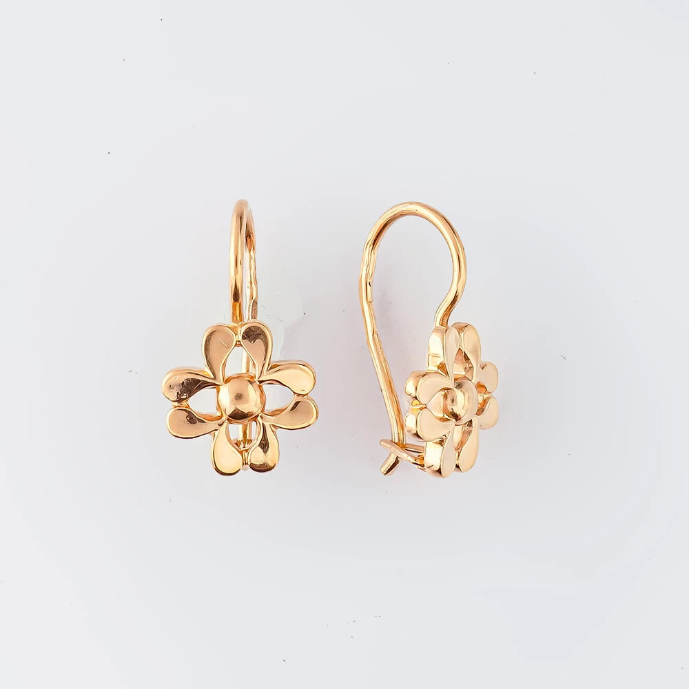 Серьги из красного золота 583 пробы