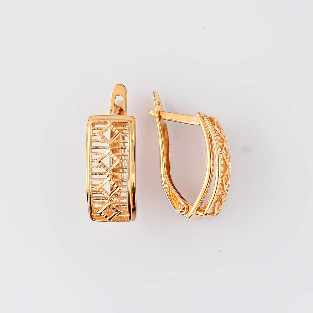 Серьги из красного золота 585 пробы