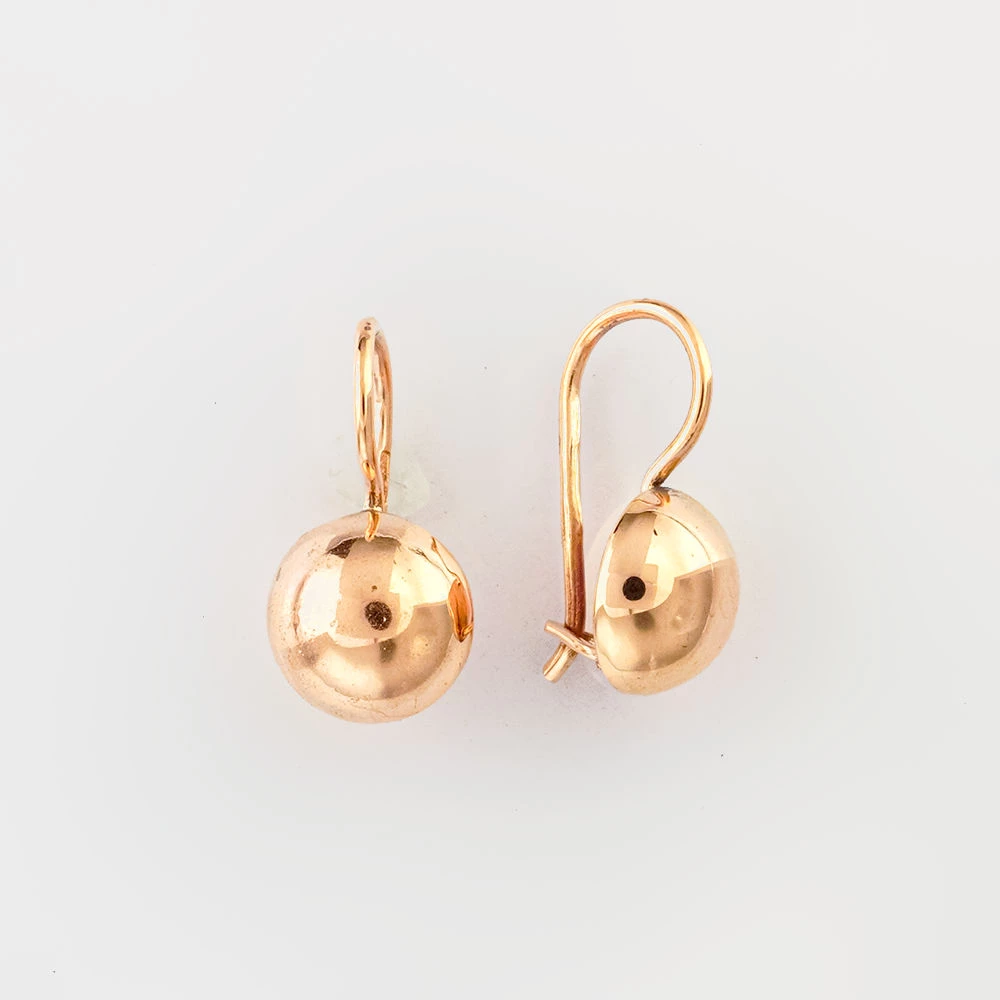 Серьги из красного золота 583 пробы