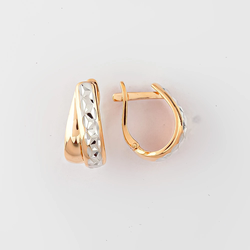 Серьги из красного золота 585 пробы