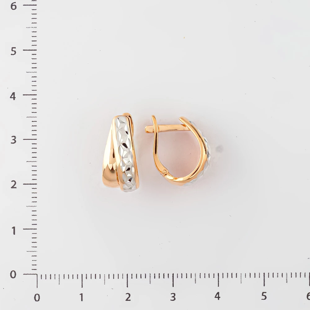 Серьги из красного золота 585 пробы