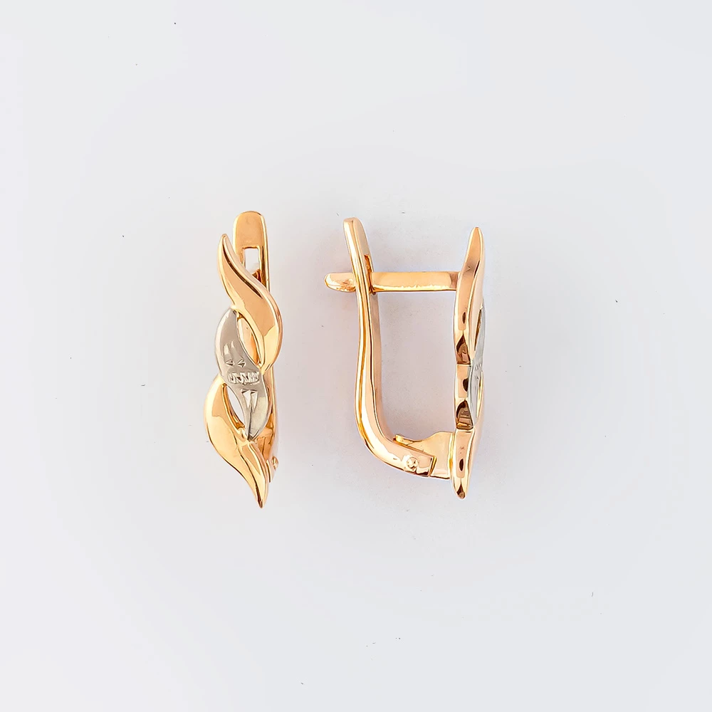 Серьги из красного золота 583 пробы