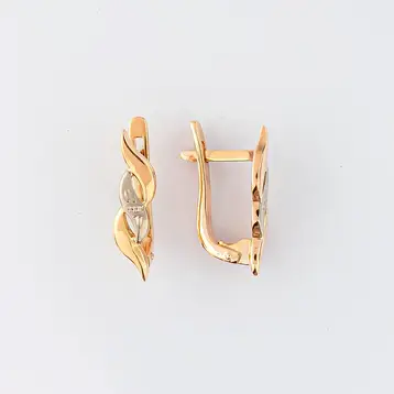 Серьги из красного золота 583 пробы