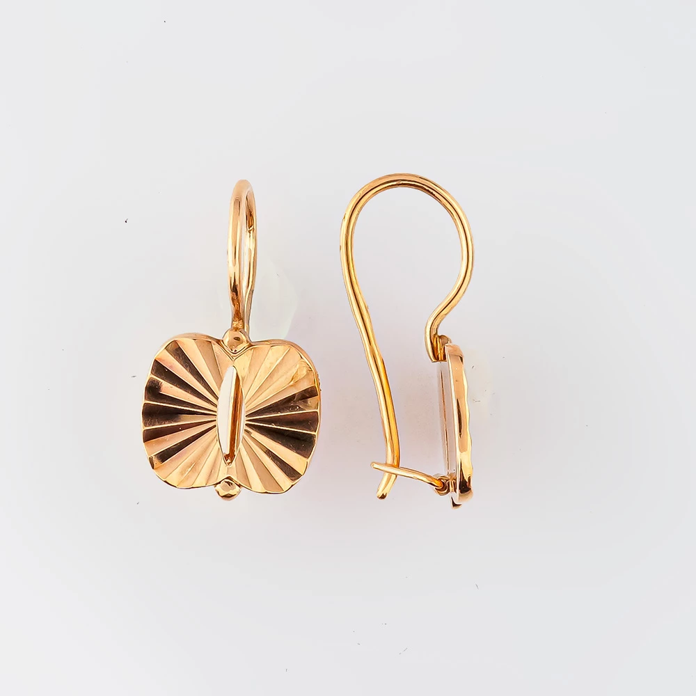 Серьги из красного золота 583 пробы