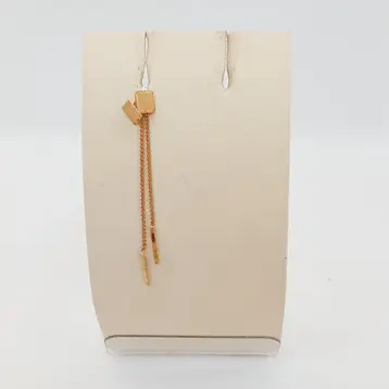 Серьги из красного золота 585 пробы