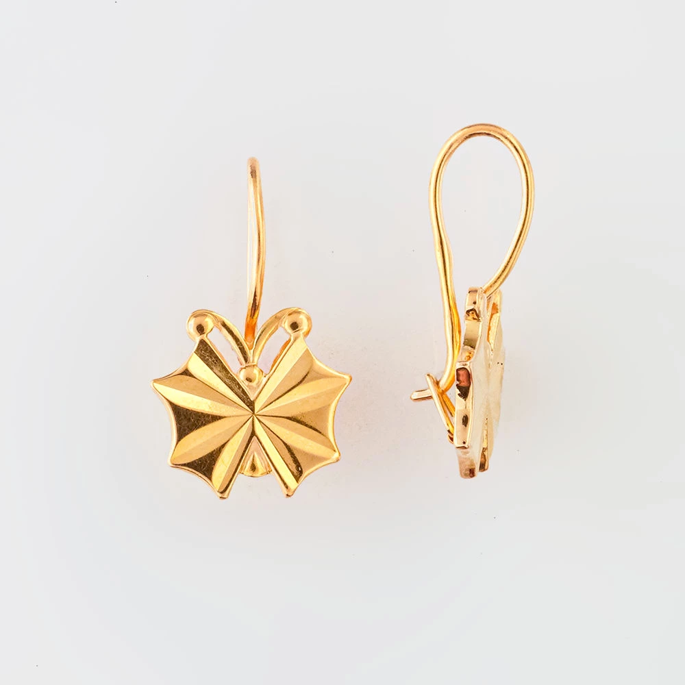 Серьги из красного золота 583 пробы