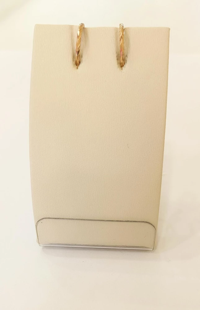 Серьги конго из красного золота 585 пробы