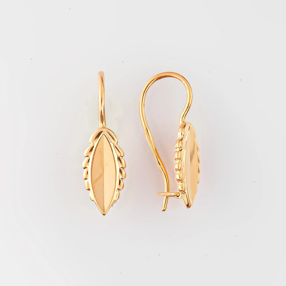 Серьги из красного золота 585 пробы