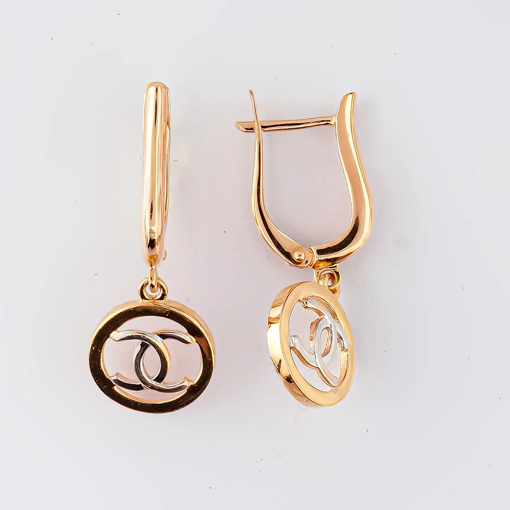 Серьги из красного золота 585 пробы