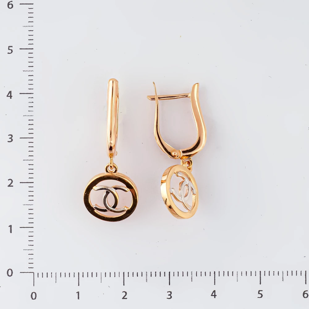 Серьги из красного золота 585 пробы