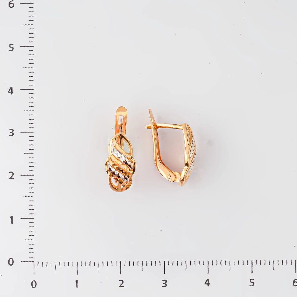 Серьги из красного золота 585 пробы
