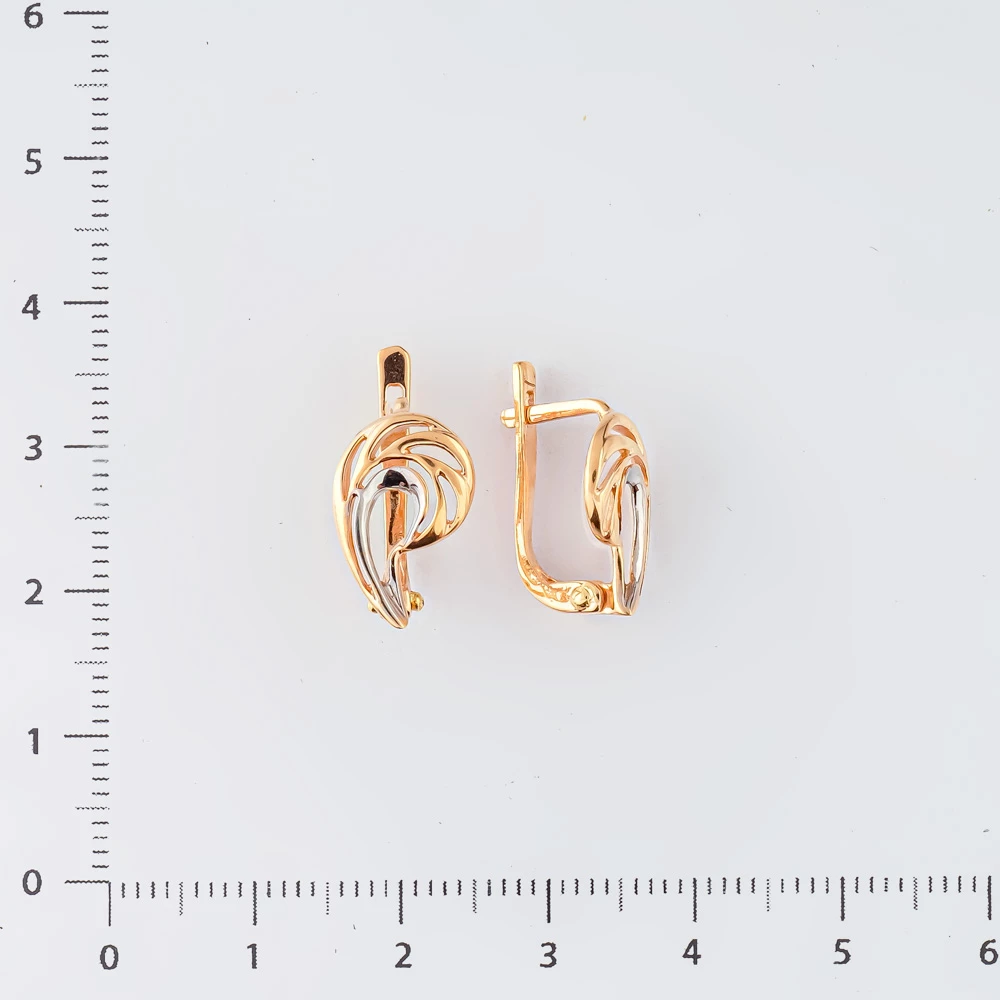 Серьги из красного золота 585 пробы