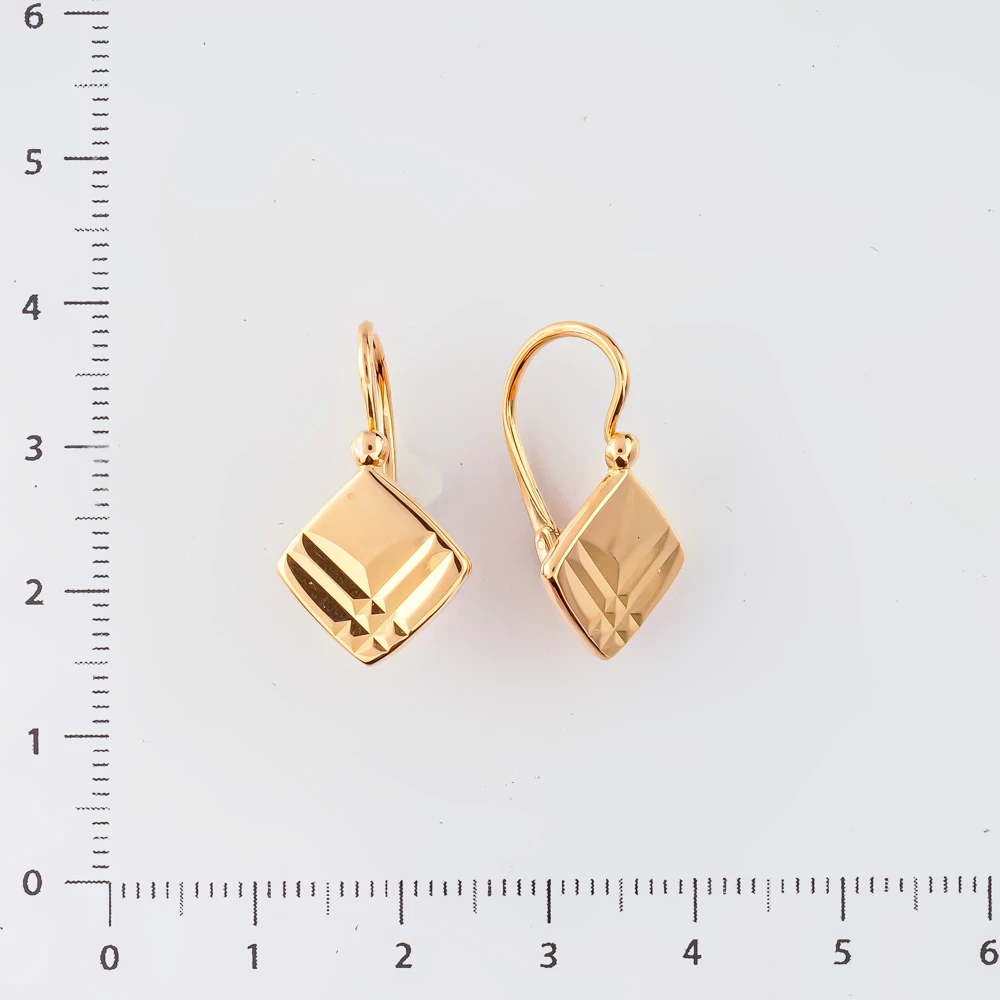 Серьги из красного золота 583 пробы