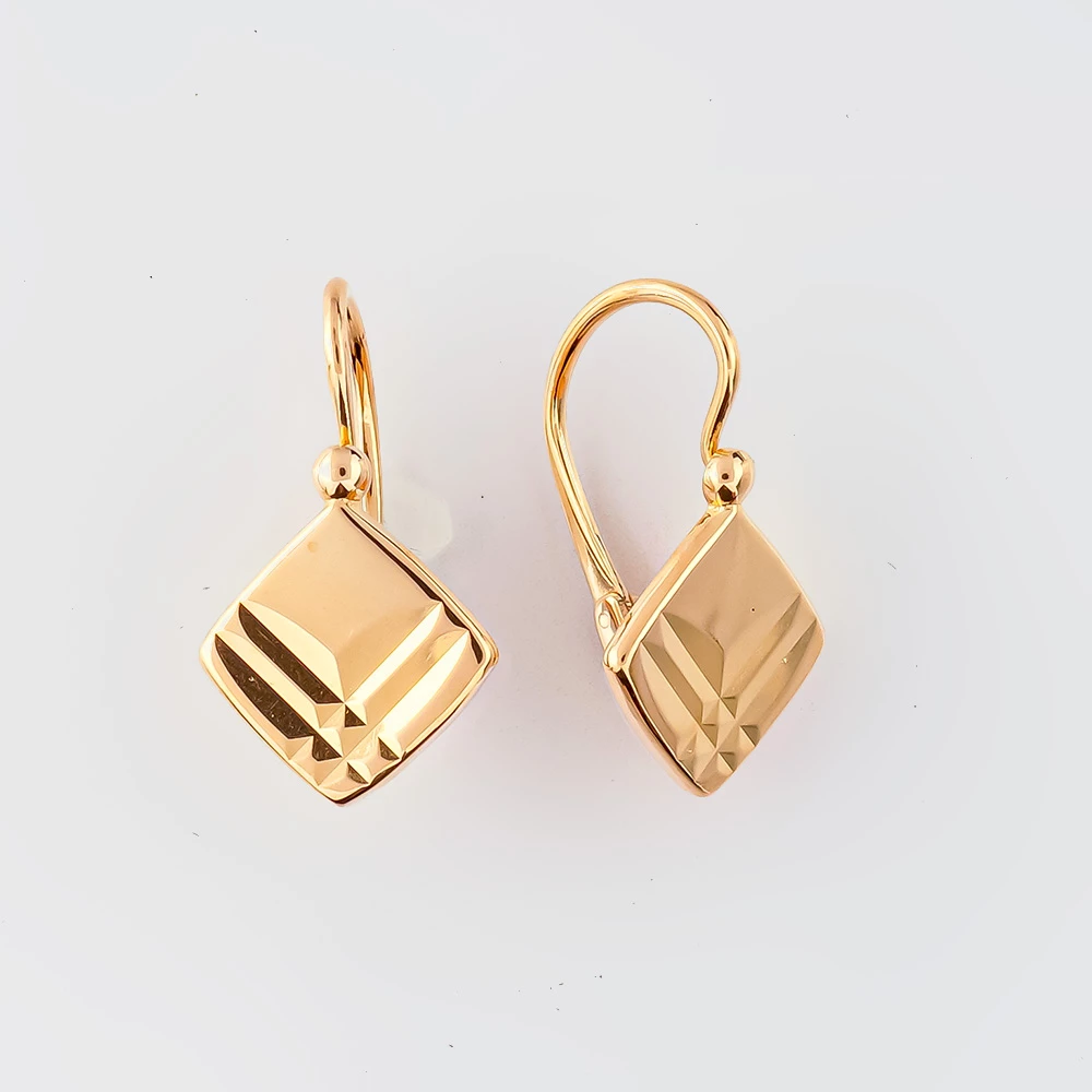 Серьги из красного золота 583 пробы