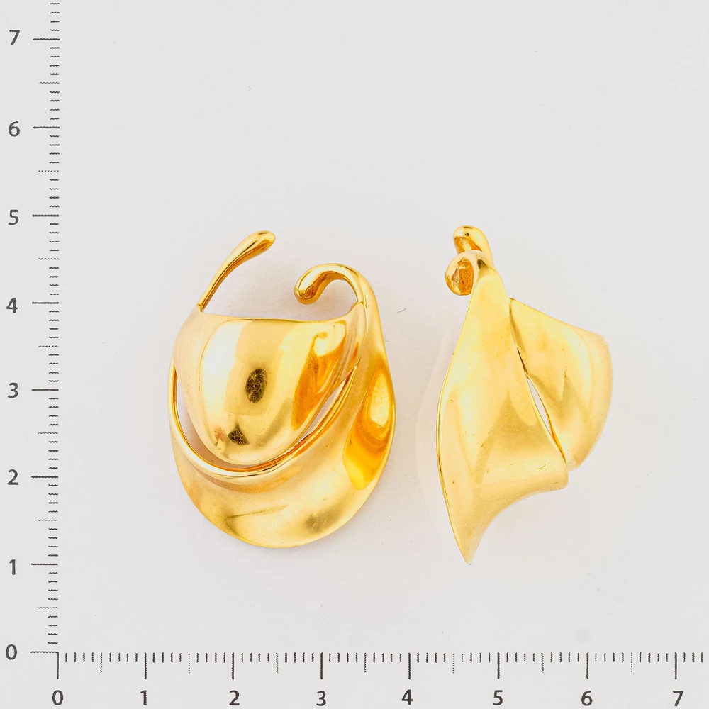 Серьги из желтого золота 750 пробы
