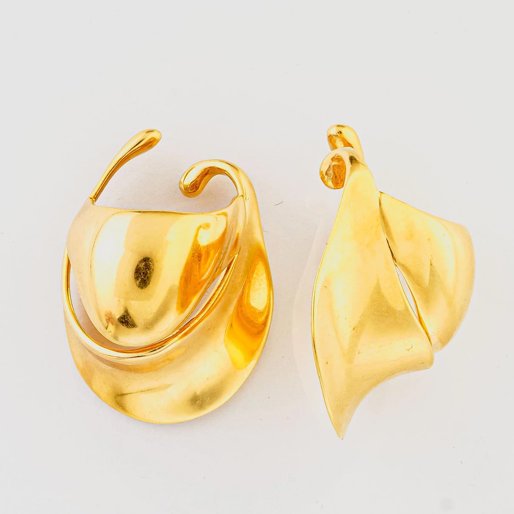 Серьги из желтого золота 750 пробы