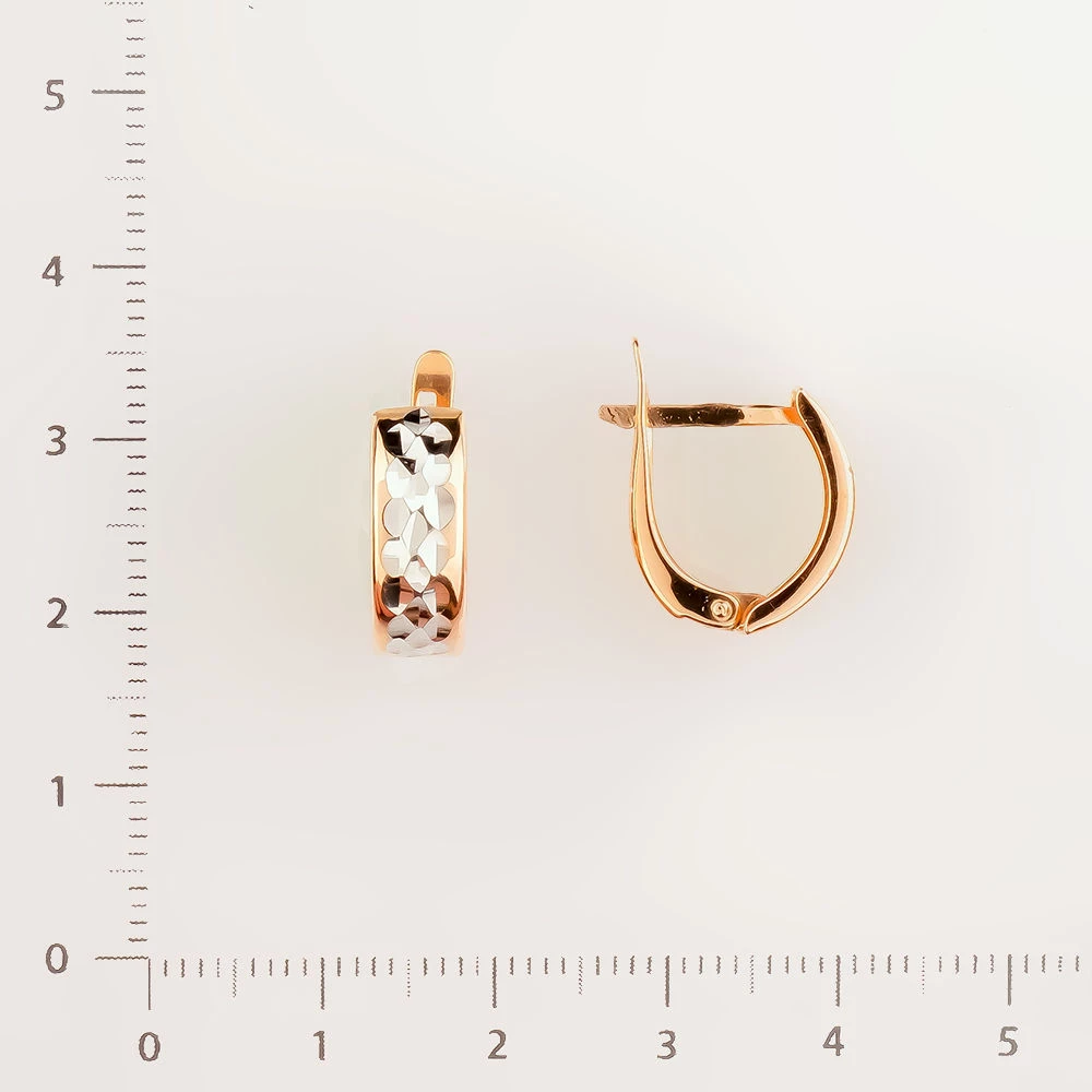 Серьги из красного золота 585 пробы