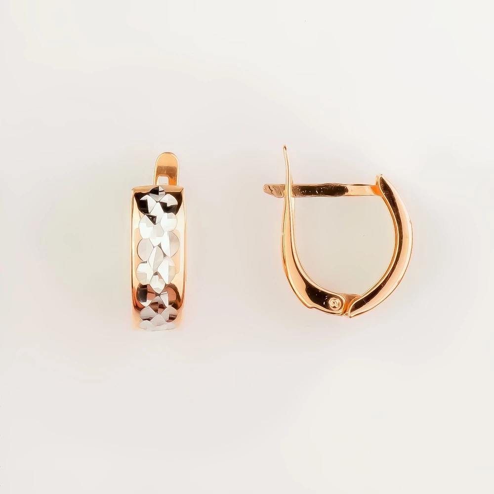 Серьги из красного золота 585 пробы