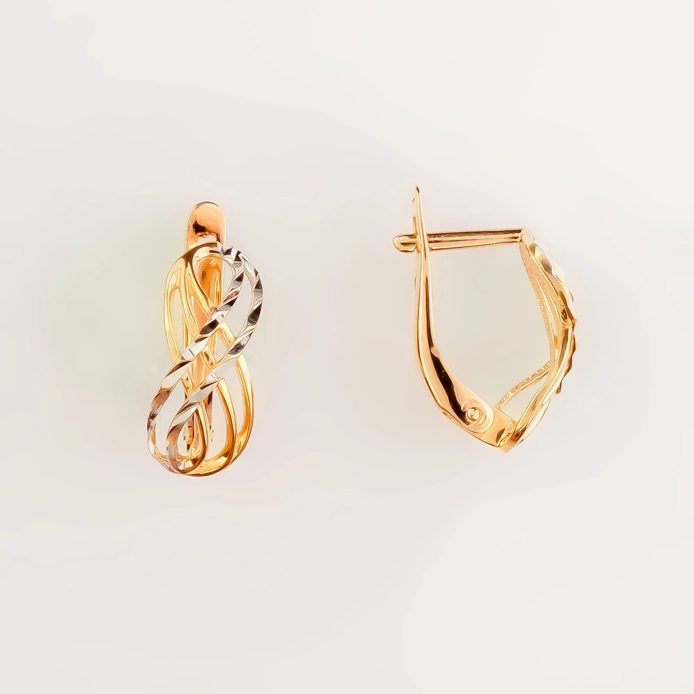 Серьги из красного золота 585 пробы