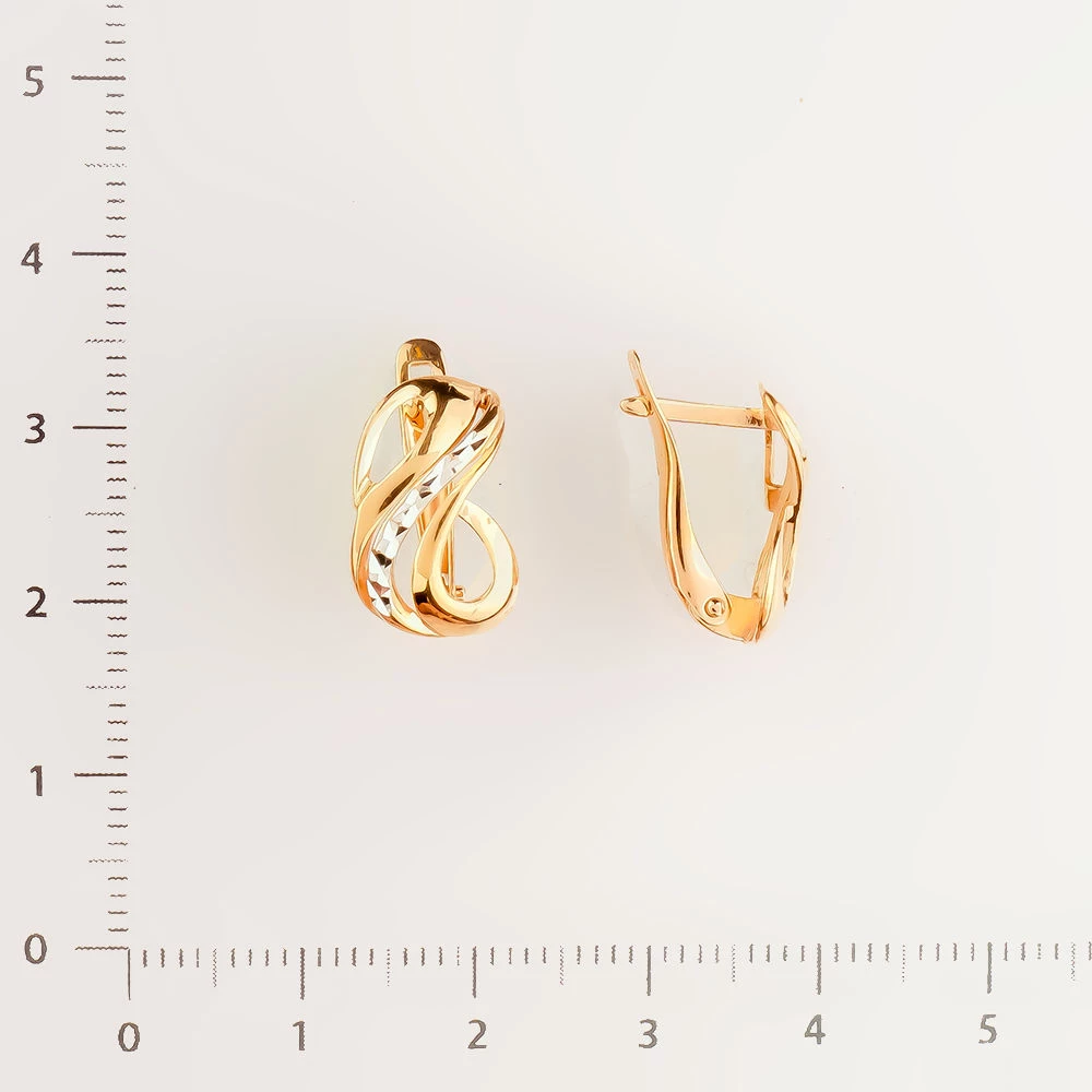 Серьги из красного золота 585 пробы