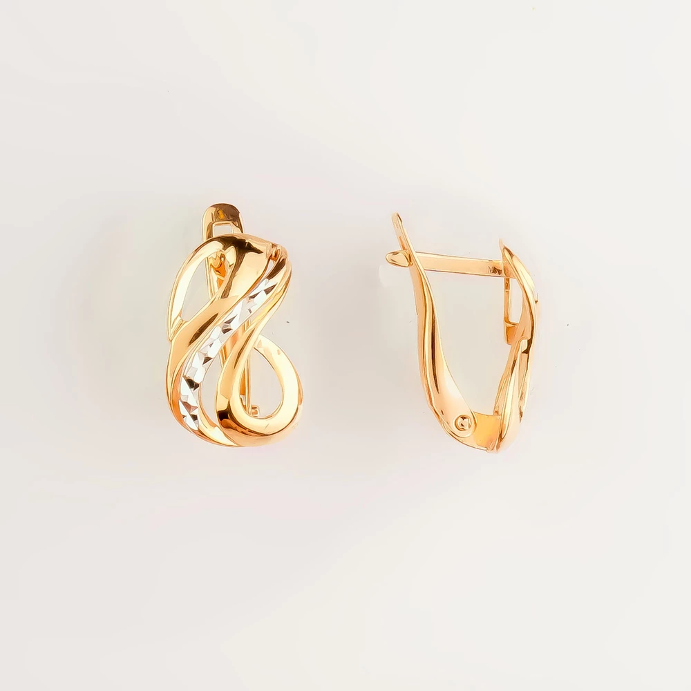 Серьги из красного золота 585 пробы