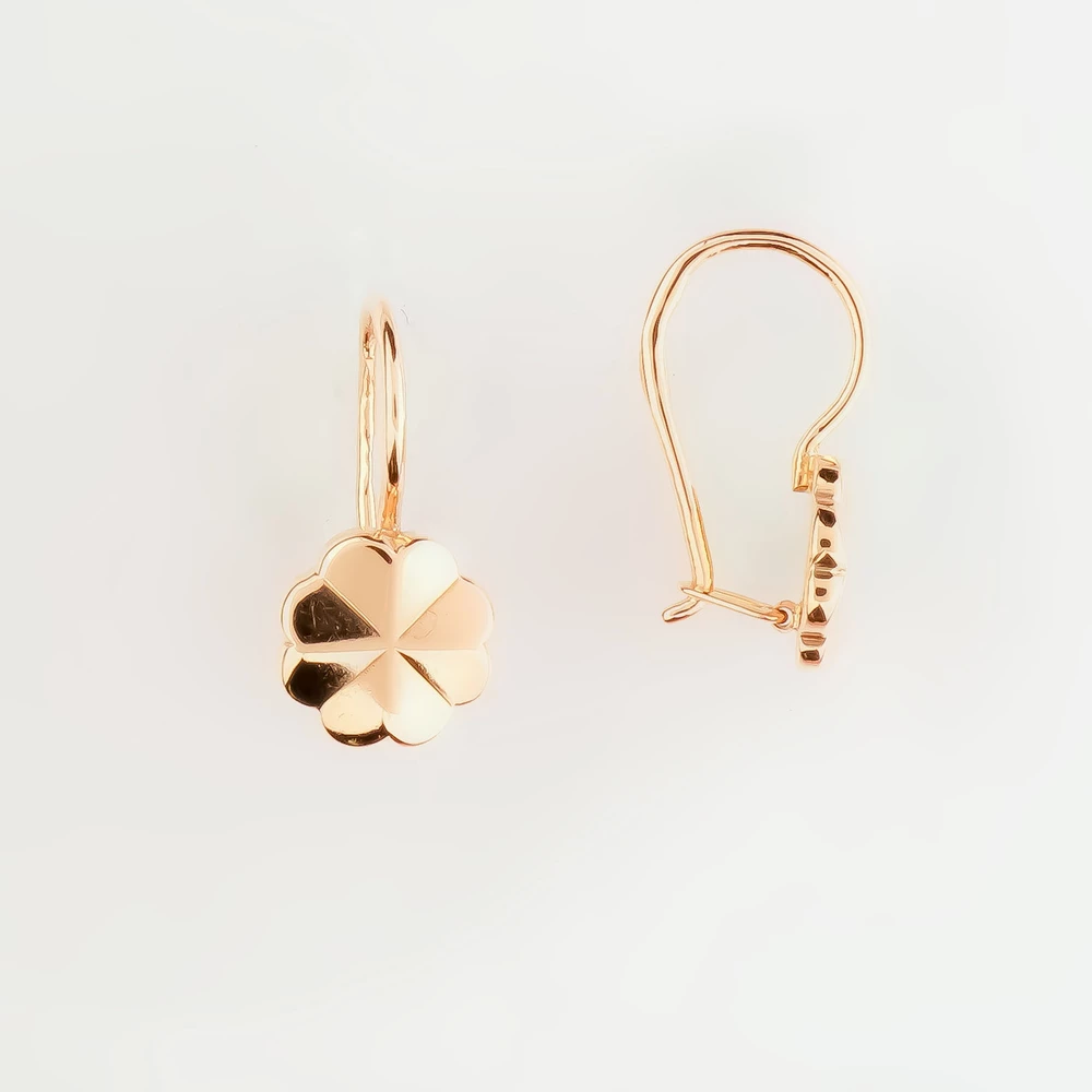 Серьги из красного золота 583 пробы