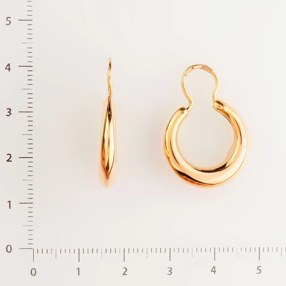 Серьги из красного золота 583 пробы