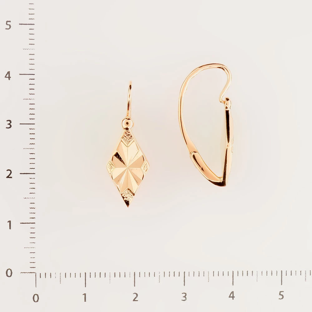 Серьги из красного золота 583 пробы