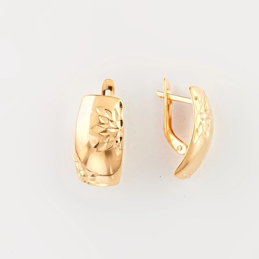Серьги из красного золота 585 пробы