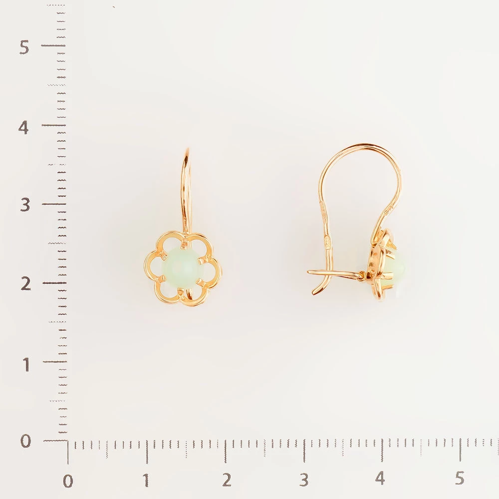 Серьги из красного золота 583 пробы