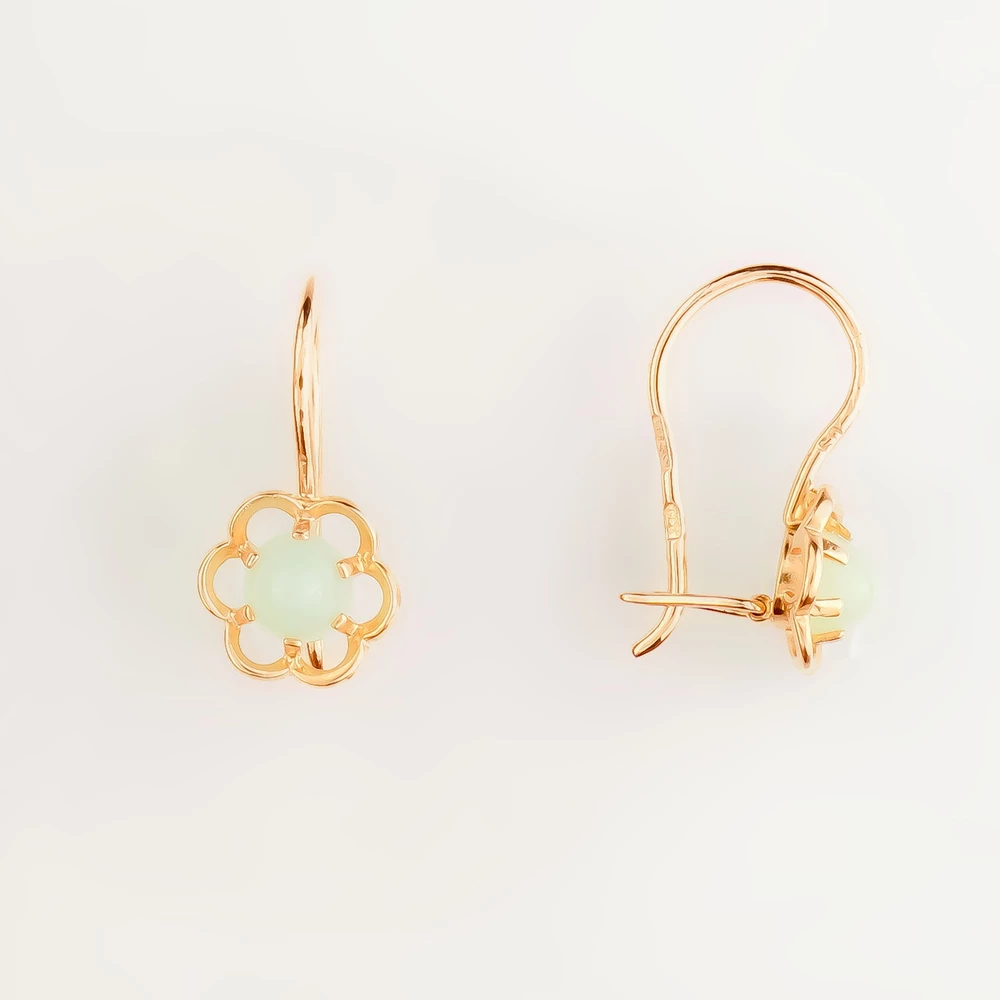 Серьги из красного золота 583 пробы