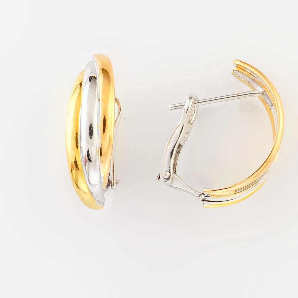 Серьги из желтого золота 750 пробы