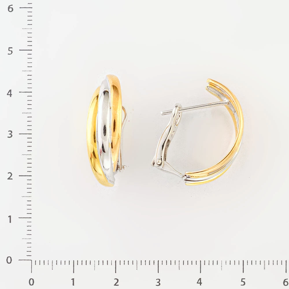 Серьги из желтого золота 750 пробы
