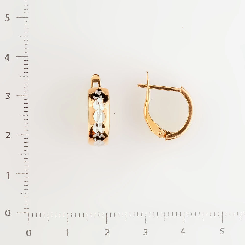 Серьги из красного золота 585 пробы