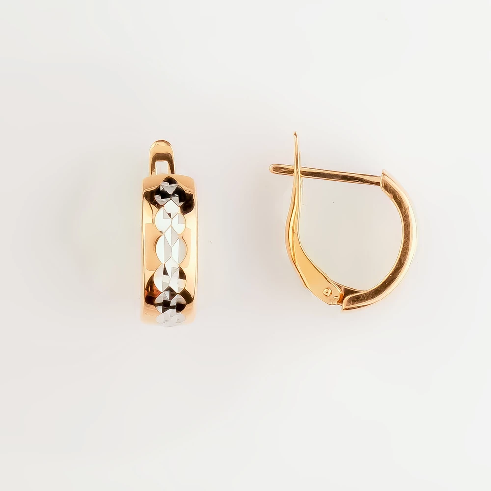 Серьги из красного золота 585 пробы