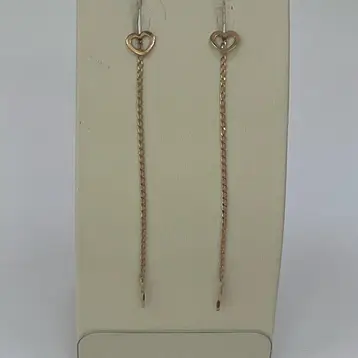 Серьги из красного золота 585 пробы