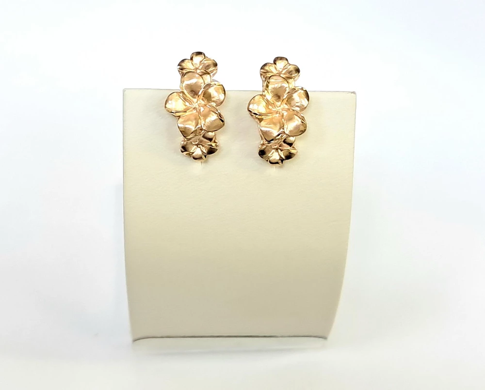 Серьги из красного золота 585 пробы