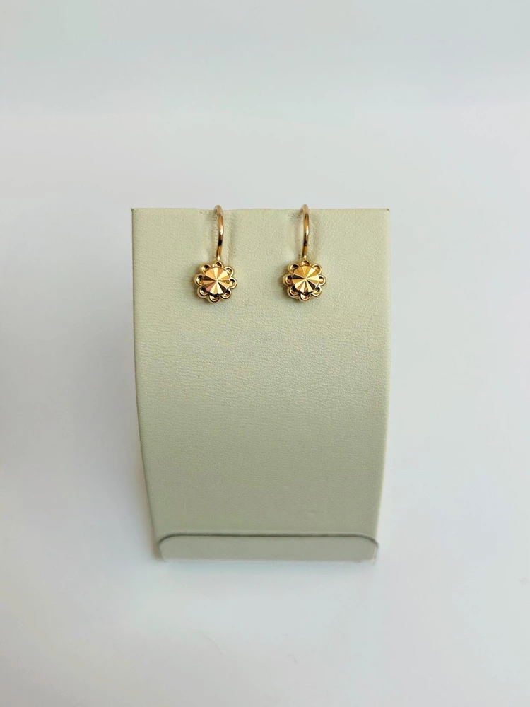 Серьги из красного золота 583 пробы