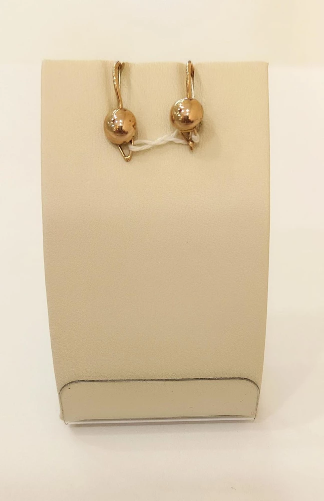Серьги из красного золота 585 пробы
