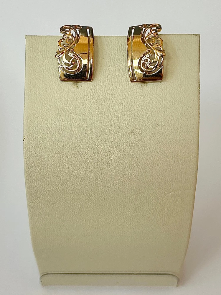 Серьги из красного золота 585 пробы
