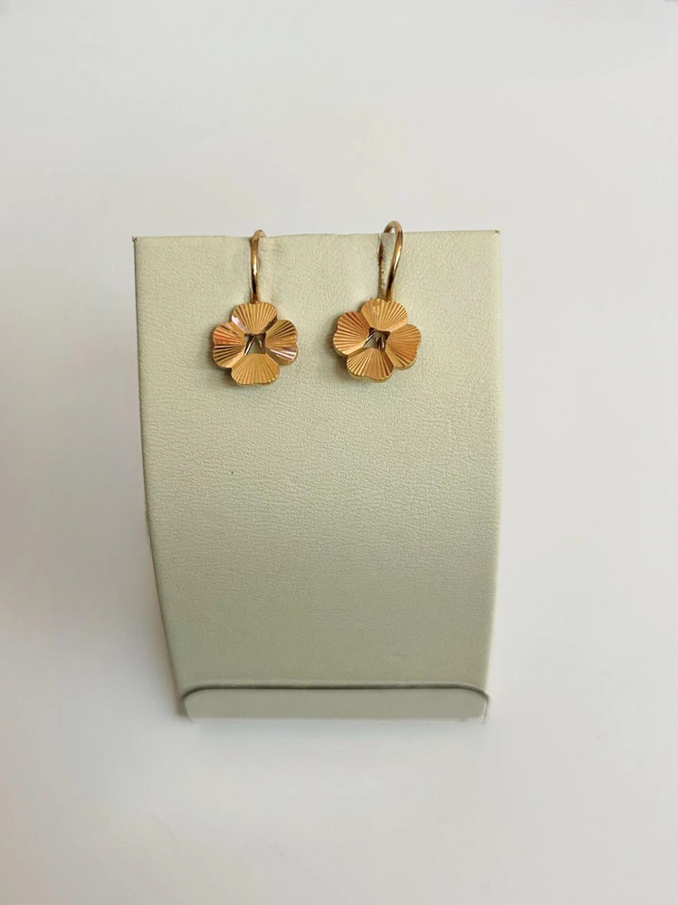 Серьги из красного золота 583 пробы