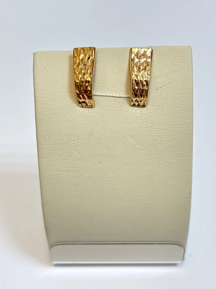 Серьги из красного золота 375 пробы