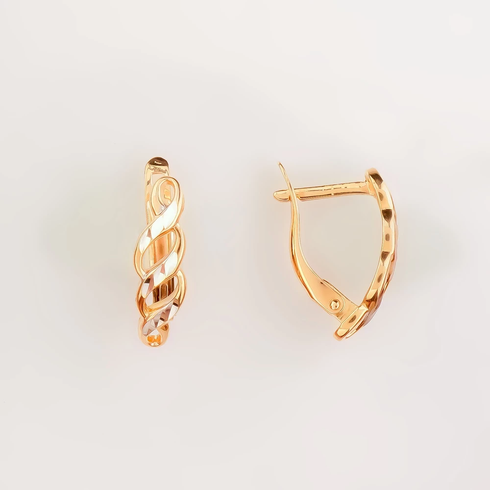 Серьги из красного золота 585 пробы
