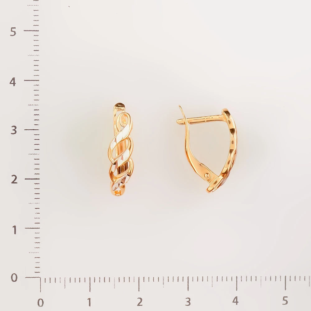 Серьги из красного золота 585 пробы