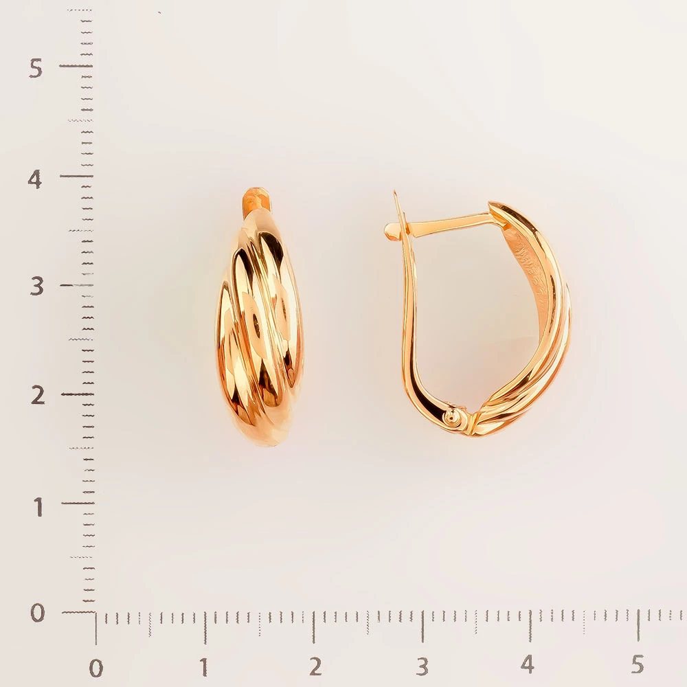 Серьги из красного золота 585 пробы