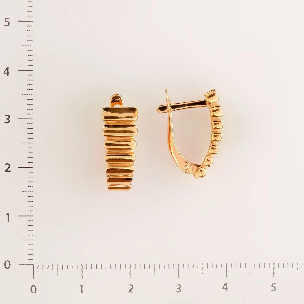 Серьги из красного золота 585 пробы