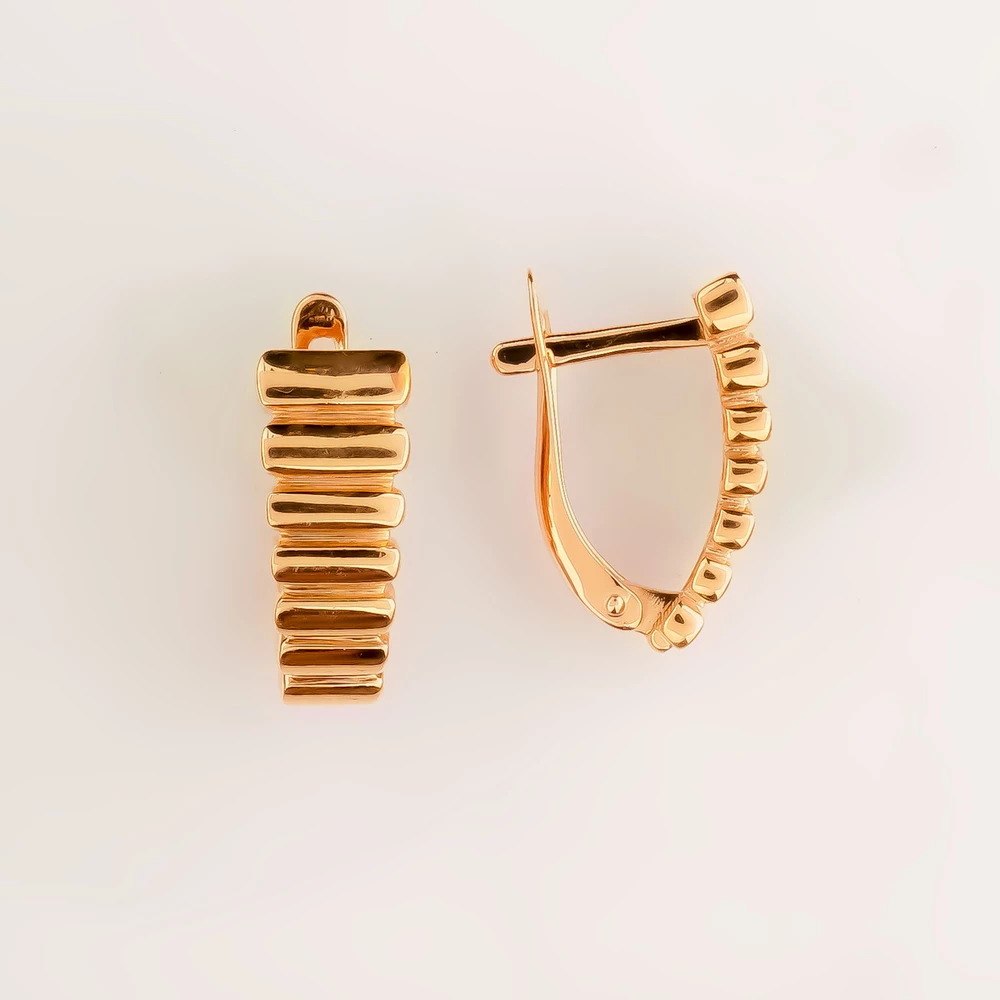 Серьги из красного золота 585 пробы