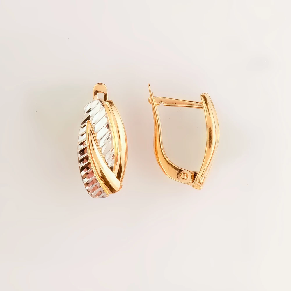 Серьги из красного золота 585 пробы