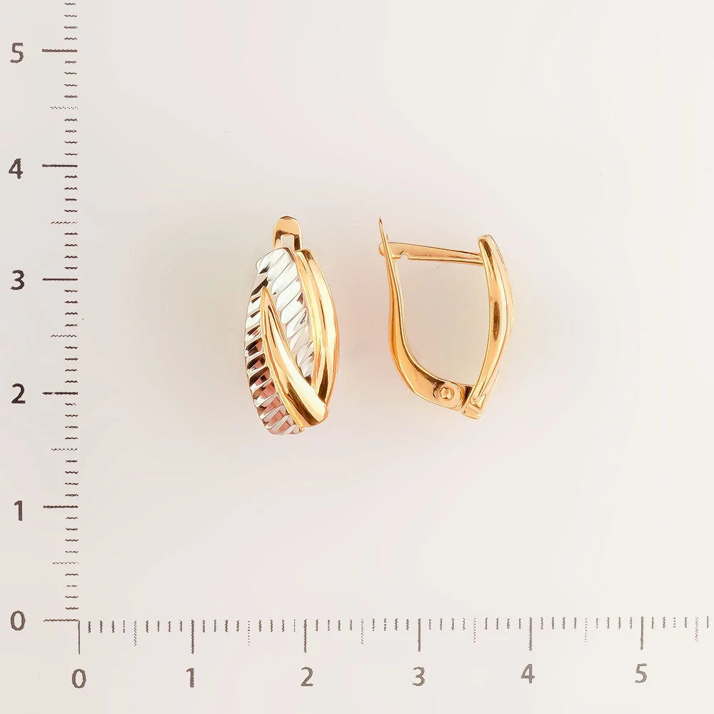 Серьги из красного золота 585 пробы