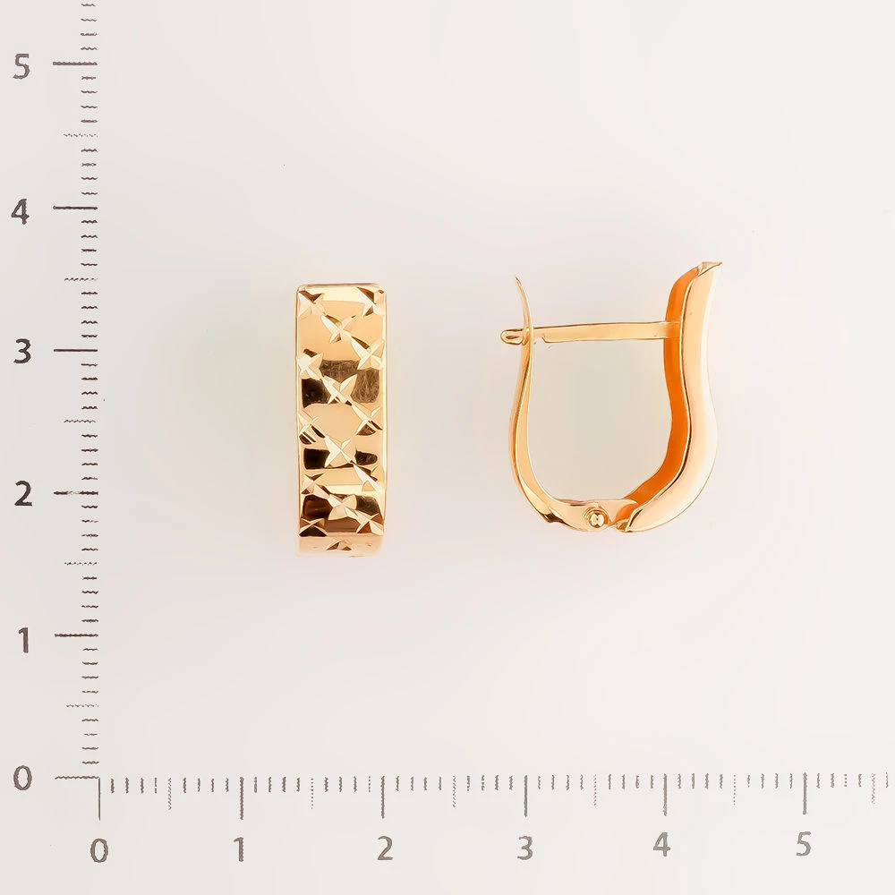 Серьги из красного золота 585 пробы